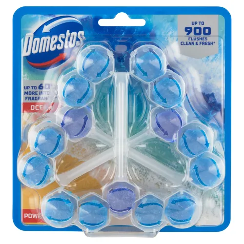 Domestos Power 5 Ocean tuhý WC blok 3 x