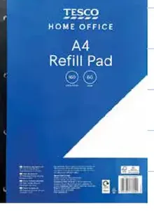 Tesco náhradná náplň do krúžkového bloku, linajkovaná