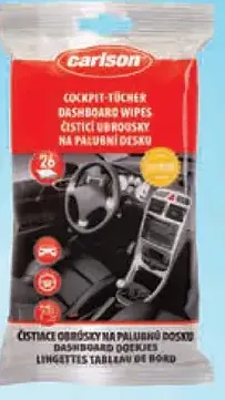 Carlson čistiace utierky na palubnú dosku