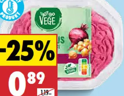 Hummus cícerový s červenou repou, pikantná salsa, červené pesto Go Vege
