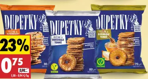 Dupeky rôzne druhy