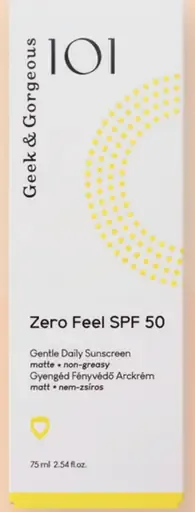 Geek & Gorgeous Zero Feel pleťový krém na opaľovanie s OF 50