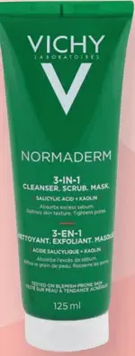 Vichy Normaderm čistiaci pleťový krém 3 v 1