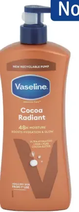 Vaseline telové mlieko, dva druhy