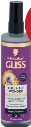 Schwarzkopf Gliss expresný regeneračný kondicionér na vlasy, viac druhov