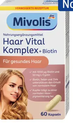 Mivolis Haar Vital Komplex + Biotin kapsuly, výživový doplnok