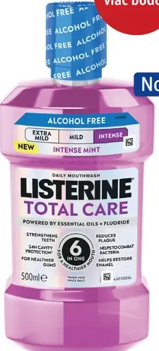 Listerine Total Care ústna voda, bez alkoholu, intenzívna mäta