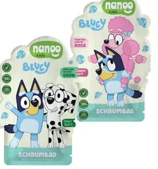 Nanoo kids BLUEY pena do kúpeľa, dva druhy