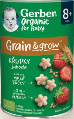 Gerber Organic Grain & Grow detské chrumky