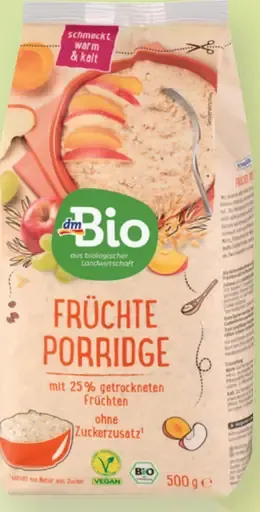 DmBio ovocná ovsená raňajková kaša