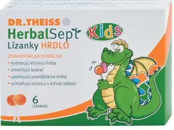 DR.THEISS HerbalSept Kids lízanky na hrdlo, dva druhy