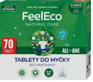 FeelEco Natural Care tablety do umývačky riadu All in One bez parfumácie