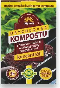 Cergim urýchľovač kompostu s obsahom aktívnej rastlinnej zložky