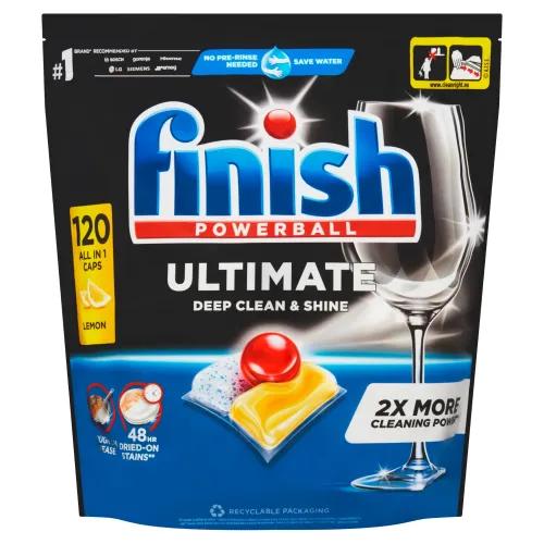 Finish Powerball Ultimate All in 1 Lemon kapsuly do umývačky riadu
