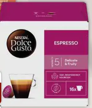 Dolce Gusto kapsuly – Lungo, Espresso
