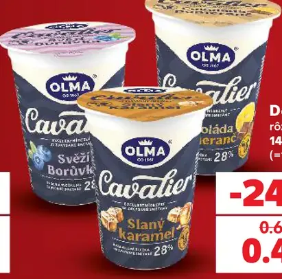 Olma dezert Café, čokoláda, čučoriedka, slaný karamel
