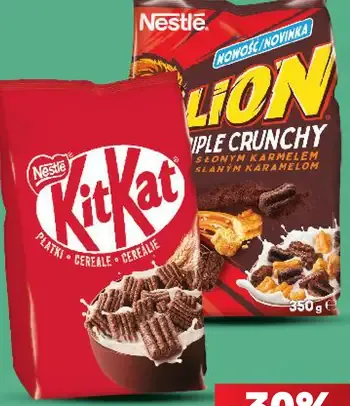 Nestlé cereálie, rôzne druhy – KitKat a Lion