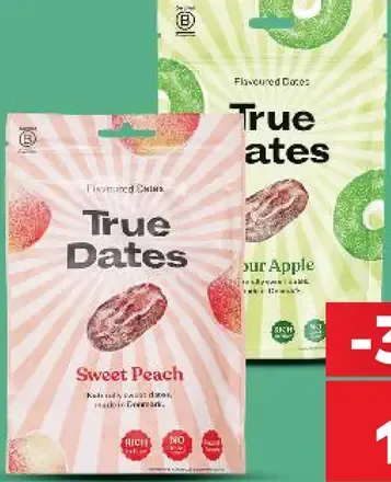 True Dates ochutené datle rôzne druhy