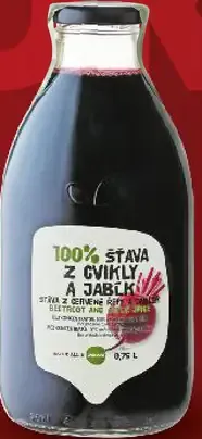 100 % šťava z cvikly a jabĺk