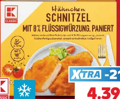 K-Classic Rezне z kuracích pŕs, obaľované