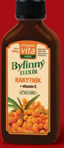 Herbal Bylinný elixír + vitamín C s príchuťou rakytníka