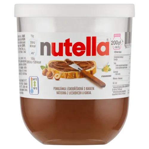 Nutella Nátierka z lieskovcov a kakaa