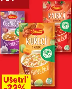 Vitana Polievka do hrnčeka – cesnaková, kuracia, rajská a rôzne druhy