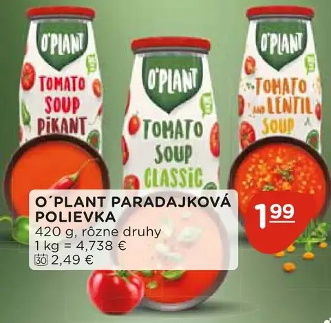 O'Plant paradajková polievka