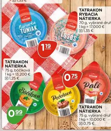 Tatrakon nátierka – Brokolicová, Pečeňová, Pálivá
