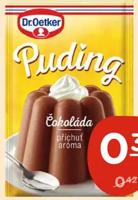 Dr. Oetker puding čokoládový, vybrané druhy
