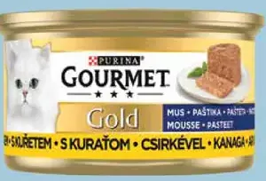 Purina Gourmet Gold paštéta pre mačky, viac druhov