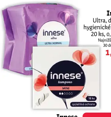 Innese dámske tampóny
