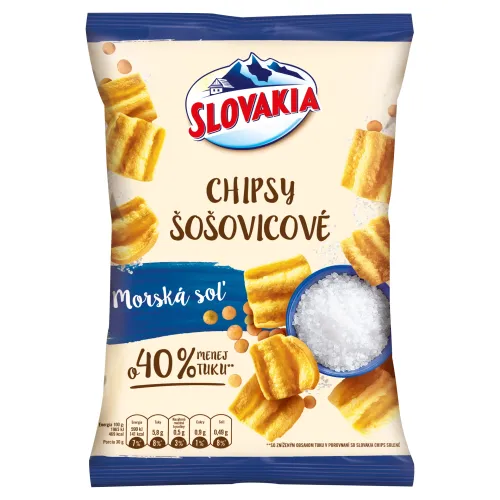 Slovakia Chipsy šošovicové morská soľ