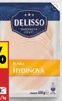 Šunka hydinová 75 % Delisso