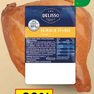 Kuracie štvrte údené Delisso