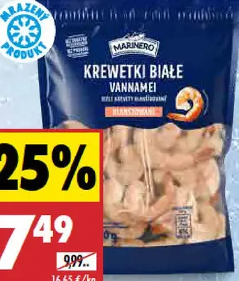 Krevety biele blanšírované