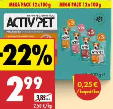 Activ Pet kapsičky pre psy pre malé plemená