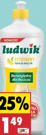 Ludwik citrónový prostriedok na umývanie riadu