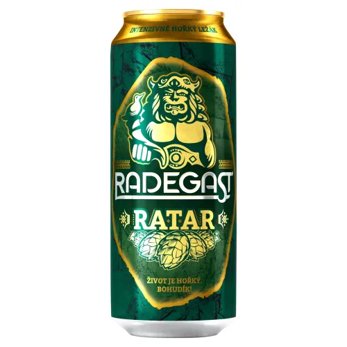 Radegast Ratar pivo ležiak svetlý plechovka