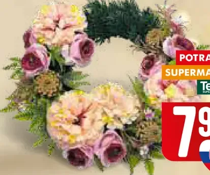 Náhrobný veniec malý, rôzne farby a vzory