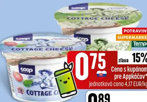 COOP cottage cheese – 2 druhy
