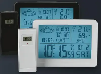 LIV&BO meteostanica na zobrazenie vonkajšej a vnútornej teploty, vlhkosti, hodnôt tlaku vzduchu, času východu a západu slnka, f…