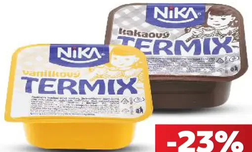 NIKA Termix tvarohový dezert, vanilkový a kakaový