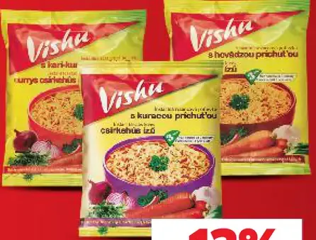 Visha instantná polievka, rôzne druhy