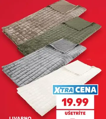 LIVARNO prikrývka na posteľ, 100 % polyester, rozmery 220 × 240 cm