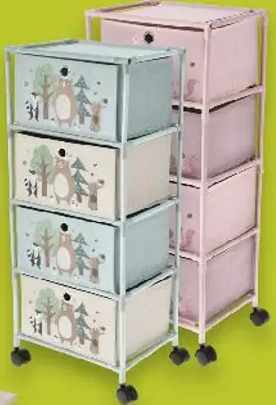 Lupilu Detský regál na kolieskach