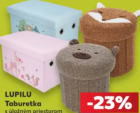 Lupilu Taburetka s úložným priestorom
