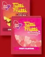 Tutti Frutti cukríky, rôzne druhy