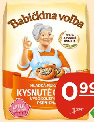 Babičkina voľba múka na kysnuté cesto