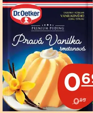 Dr. Oetker Premium pudding pravá vanilka
